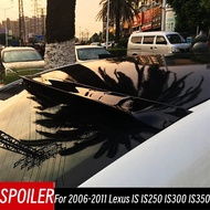 For 2006-2011 Lexus IS IS250 IS300 IS350 Bodykit Car Rear Window Roof Spoiler Wings Black Carbon Ext