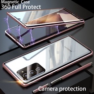 Magnetic with screen protector Camera protection For Samsung Galaxy Note 20 Ultra S21 Plus S20 fe Phone Case cover Fundas Metal