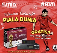 Set Top Box MATRIX APPLE HD Merah STB Matrix Apple HD Merah