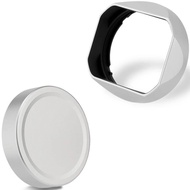 Haoge Metal Square Lens Hood for Fujifilm GFX100RF gfx 100rf Camera Accessories Silver LH-GFXRF-IIS+