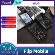 Elderly 4G Network Flip phone Dual Display Yeemi M1+ Big Keyboard Loud voice Dual SIM CellPhone