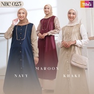 SALE NIBRAS GAMIS TERBARU NBC 23 KHAKI MAROON NAVY - GAMIS NIBRAS NBC