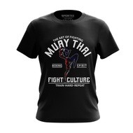 Tshirt Muay thai baju muay thai tshirt cotton lengan pendek tshirt lelaki dan perempuan 100% Premium