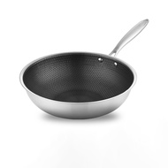 ChokSteel Deep-Bottom Honeycomb Pan Stainless Steel 430 Non-Stick Suitable For All Dishes Stainless 
