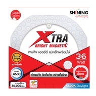 TOSHIBA SHINING หลอดไฟ LED วงกลม แผงไฟแม่เหล็ก แทนหลอดนีออนกลม 36W (แสงขาว) สว่างมาก ป้องกันฟ้าผ่า 1 KV MAGNETIC CIRCULAR 36 วัตต์ โคมซาลาเปา โคมติดเพดาน