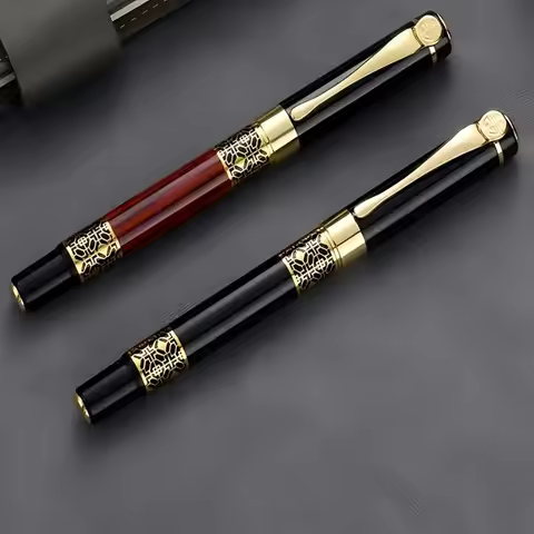 6 Luxury Ballpoint Pens Metal Ballpoint Pens Elegant Writing Feel Suitable for School Office Christm