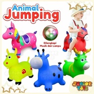 ANIMAL JUMPING RUBBER HORSE