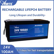 Anern แบตเตอรี่ลิเธียม LiFePO4 12V/24V 100AH-200AH Deep Cycle สนับสนุนการต่ออนุกรม 4-8 ก้อน แบ็คอัพไ