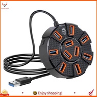 【pwlydc1g】10 Ports USB Hub Dock Station 10Ports USB Hub Dock USB 3.0 Hub Splitter USB Adapter Extend