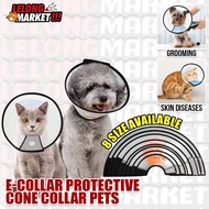 [Koler Leher Kucing] Adjustable Elizabethan Collar Recovery Pet Cone E-Collar