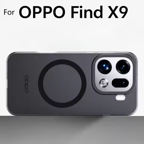 For OPPO Find X9 Pro For Magsafe Magnetic Case For Find X 9 X9Pro 5G Luxury Skin Feel Matte Transpar
