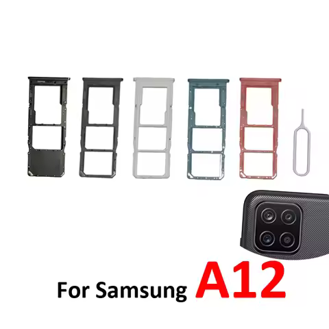 For Samsung Galaxy A12 A125 A125F A127 A127F Phone New SIM Card Tray Housing Micro SD Chip Slot Draw