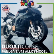 1:12 Ducati Penigale  Carbon Red Die Cast Vehicles Collectible Hobbies Sound and light Motorcycle Mo