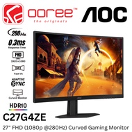 AOC 27" C27G4ZE (280HZ/0.3MS) / C27B1H (60HZ/4MS) FHD (1920x1080P) LED VA PANEL LCD CURVED GAMING MO