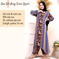 SETELAN SYAR'I TUNIK PANJANG | ONE SET JUMBO KATUN RAYON VISCOSE PREMIUM | DAILY HOME SET BEST SELLER TERMURAH | BUSANA MUSLIM BAJU LEBARAN TERBARU 2021