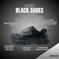 Spako Cushioned Collar Black School Shoes Size 28-42 Kasut Sekolah Hitam From Shoe Factory