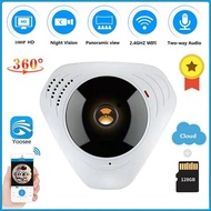 Yoosee กล้อง IP พาโนรามาระบบ WiFi 3มิติแบบ Full HD 1080P 360องศา VR กล้องวงจรปิดชนิดไร้สายจอดูแลเด็ก