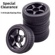 Strong Gripping Racing Tires for 1:10 RC Remote Control Car Wheel Hub Combination HSP94123 Sakura D3