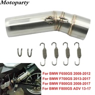 51mm F 800 GS ADV F800 GS Motorcycle Exhaust Muffler Middle Link Pipe For BMW F800GS 2008 - 2017 F65