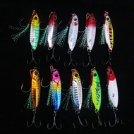 Lure Bait Long Casting Blue Blade Iron Plate Crappie Bass Hard Bait 6066 Treble Hook Black Nickel Ir