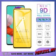 Tempered Glass Screen Protector Clear FULL COVER 9D For OPPO A79 A98 A78 A58 A5S F9 A17 F11Pro Reno 