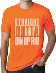 Men's Graphic T-Shirt Straight Outta Dnipro Eco-Friendly Limited Edition Short Sleeve Tee-Shirt Vint