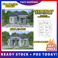 PELAN RUMAH 3 BILIK 2 BILIK AIR BERKELUASAN PLAN RUMAH 1,000kps To 500kps KEBAWAH | 13 KOLEKSI DESIG