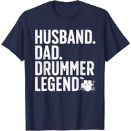 Men's cotton T-shirt Best Drummer For Men Dad Husband Drumming Sticks Set Novelty T-Shirt 4XL , 5XL 