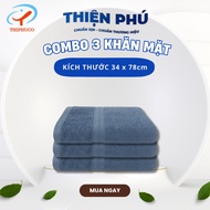 [COMBO] THIPHUCO Premium Y954-1 Cotton Face Towel 34x78x113g, 100% Good Absorbent Cotton