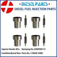 4Pcs DN0PDN172 Diesel Fuel Injector Nozzle Tips DNOPDN172 YM119620-53001 for3D68 3D72 3D74