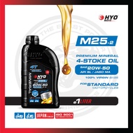 [HYO MOTO] M25-2 Mineral Oil SAE 20W-50 - 4T Motorcycle Engine Oil (1 Litre)