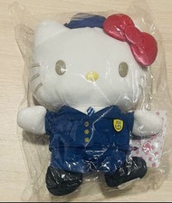 全新 絕版 日本 JR X Hello Kitty 車長 制服 大毛絨公仔