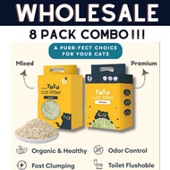 GUN PET EzPet Wholesale Mixed Tofu Cat litter 2kg * 8 Pack Premium Ez Pet Pasir Kucing 豆腐混合猫砂 WH3