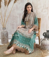 LONG KAFTAN BATIK VISCOSE SEMI SUTERA PREMIUM HIGH QUALITY KAFTAN KEBAYA WANITA BATIK TERBARU SETELA