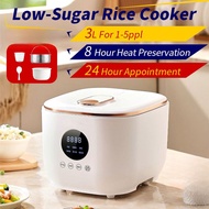 3L Large Capacity Electric Rice Cooker Multifunction Low Sugar Rice Cooking Machine Kitchen Non Stic