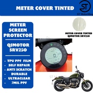 QJMOTOR SRV 250 Cover Meter Tinted Meter Screen Protector Clear PPF TPU Sticer Clear SRV250