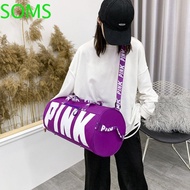 SOMS Duffle Bag Pink, Large Capacity Victoria Secret Pink Sports Gym Bag, One Shoulder Training Bag Waterproof Unisex Multifunction Fitness Sports Bag Short-haul Bag