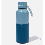 Metal Bottle Typo Blue