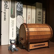 畢業禮物【手作DIY】橡木桶造型 存錢筒 酒空 喉嚨借過 木質 質感