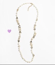 紫鑽🌟誠信商家🌟💜全新Chanel 長項鍊 金色 合金珍珠鑽飾
