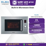 ELBA Built-in Microwave Oven EMO-B2361BI(SS) -6-Power Levels, Digital LCD Display - Stainless Steel 