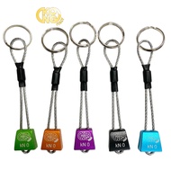 Italy Straw Mini Chock Rock Wedge Keychain