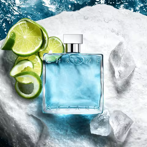 Azzaro Chrome Eau De Toilette - Fresh Aquatic Mens Cologne - Citrus, Woody, Musky Fragrance - Fresh 