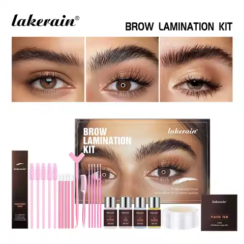 Brow Lamination Kit Semi-permanent Machine Brow Lift Eyebrow Kit With Cling Film Nutrition Keratin P
