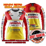🔥New Design 2025🔥 🇲🇾 Penghantaran dari kuantan,Pahang - Jersey Retro Honda Shell Advance (Short Slee