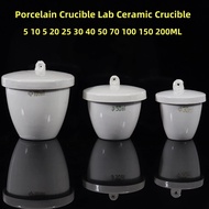 All size available 5ml to 300ml Porcelain Crucible Lab Ceramic Crucible with lid for school labrator