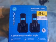 全新黑色Motorola T302+ 數碼無線電話