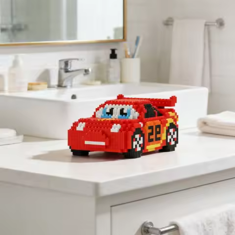 Disney Pixar Cars 2 3 Lightning McQueen Building Block Jackson Storm Cartoon Toys Sally Carrera lega