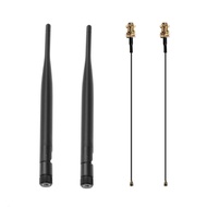 WiFi Antenna Aerial 2.4GHz 5GHz 6dBi RP-SMA Antennas 30cm/11.8in U.FL IPEX MHF4