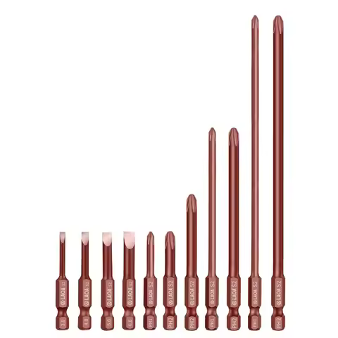 LAOA 1/4" cross bit, magnetic electric screwdriver bit, wind bit, one-word bit set